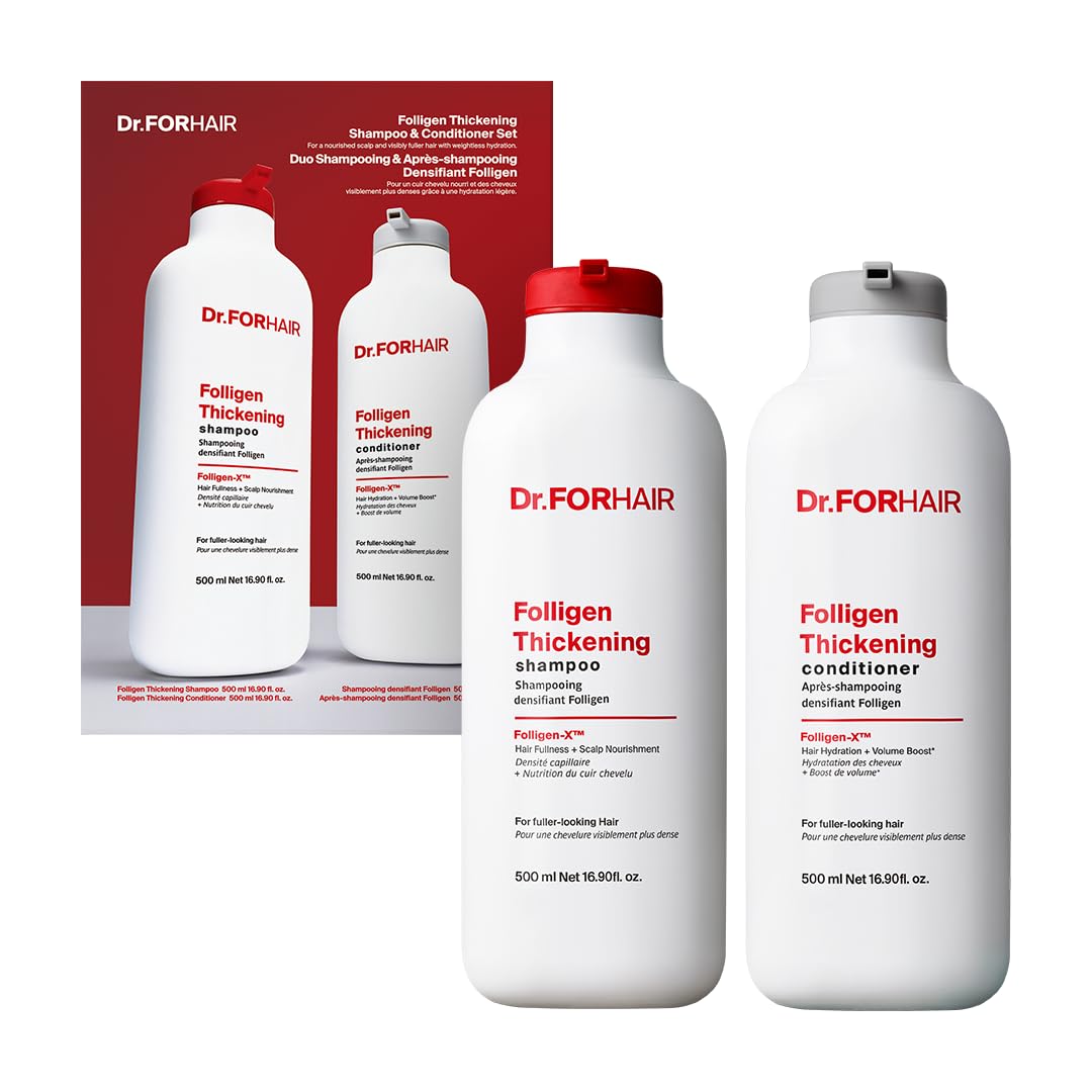 Dr.FORHAIR Folligen Thickening Shampoo & Conditioner Set 16.9 fl oz *2