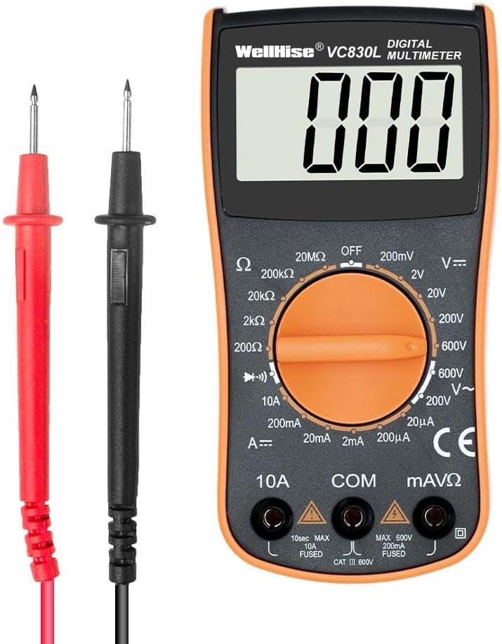 WellHise VC830L Ölçü Aleti Multimetre Avometre Büyük Ekran VC A+ Series