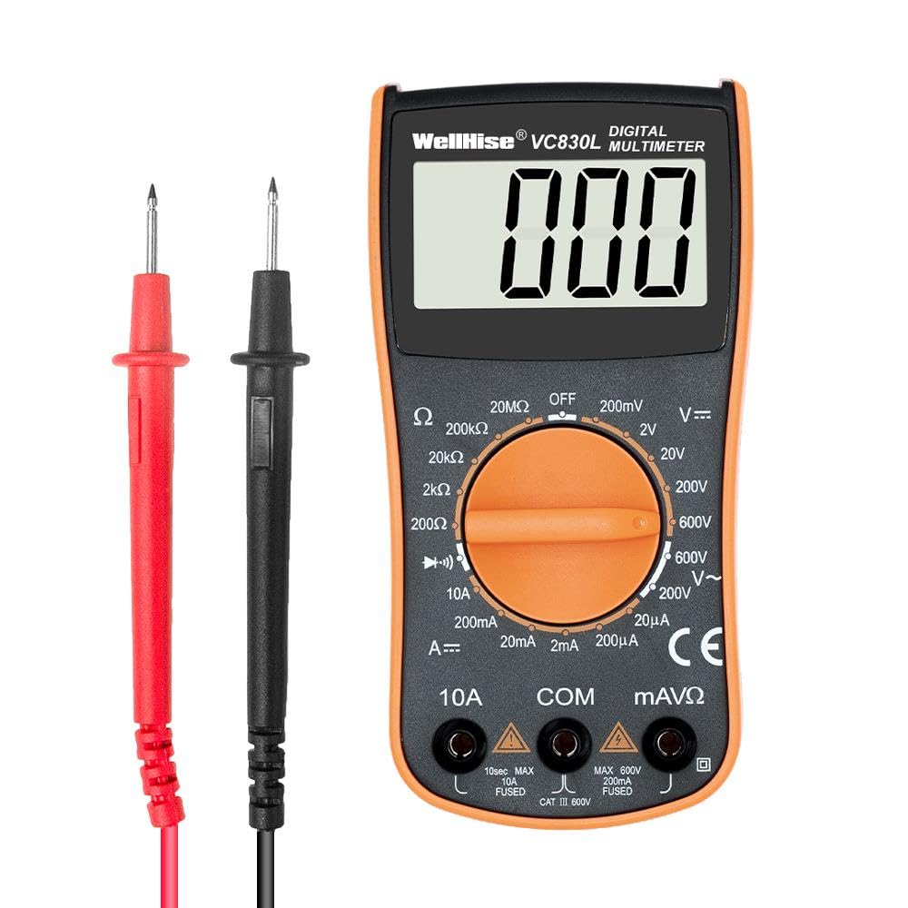 WellHise VC830L Measuring Instrument Multimeter Multimeter Large Screen VC A+ Series