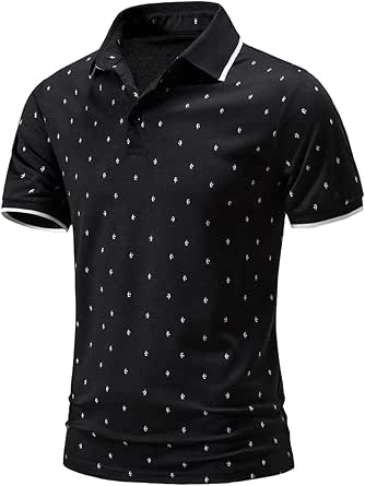 Polo Homme Manches Courtes Golf Chic Tops Beau Vintage Hauts Casual Tendance Grande Taille Printemps Été Mode Streetwear Pas Cher Simple Confort Col Boutonné Décontractés T-Shirt Tee Shirt