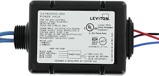 Leviton Occupancy Sensor Power Pack, 20 amp, Made in USA with globally sourced components, OSP20-DA0, Black
