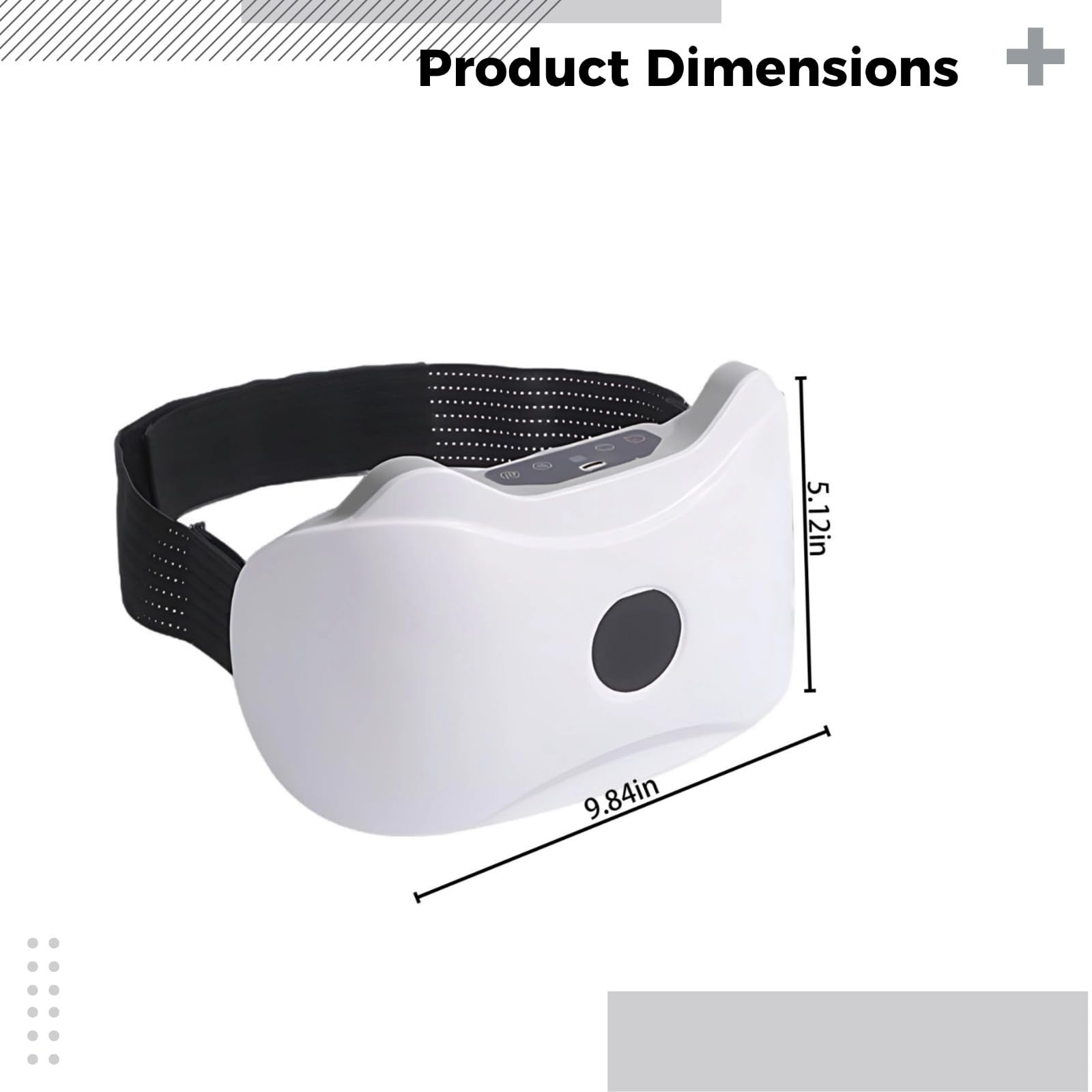 1 Stk Kabelloser elektrischer Bauchmassager, Bianshi-Stein-Wärmekompress, Dual-Head-Design, 2 Stufen, Massager für Taille und Bauch, für Zuhause und Büro, USB-aufladbar