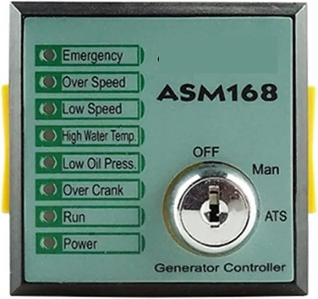ASM168 Electric Control Panel Generator Automatic Start Stop Controller 1Pcs