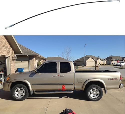 Miniatura 2 de Conjunto de cable de puerta delantera, compatible con Toyota Sequoia 2002 y 2005, fielder y Land Cruiser 2004 Reemplazar 69710-0C010