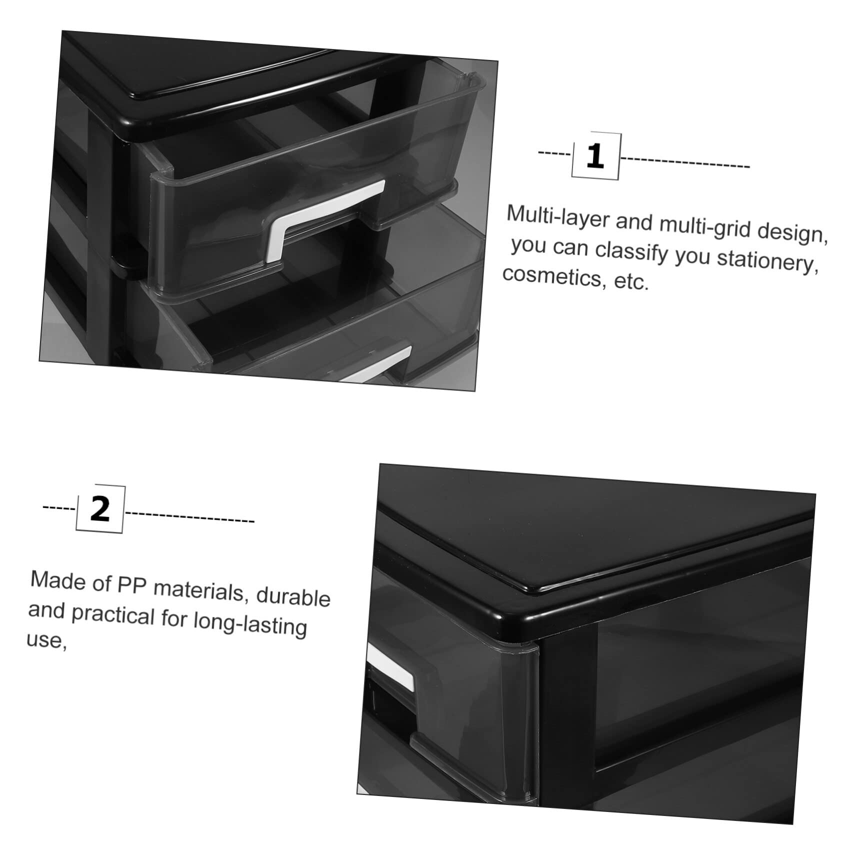 TOYANDONA Organisateur De Bureau Tiroir Porte-bijoux Boîte De Rangement Pour Stylos Et Papeterie