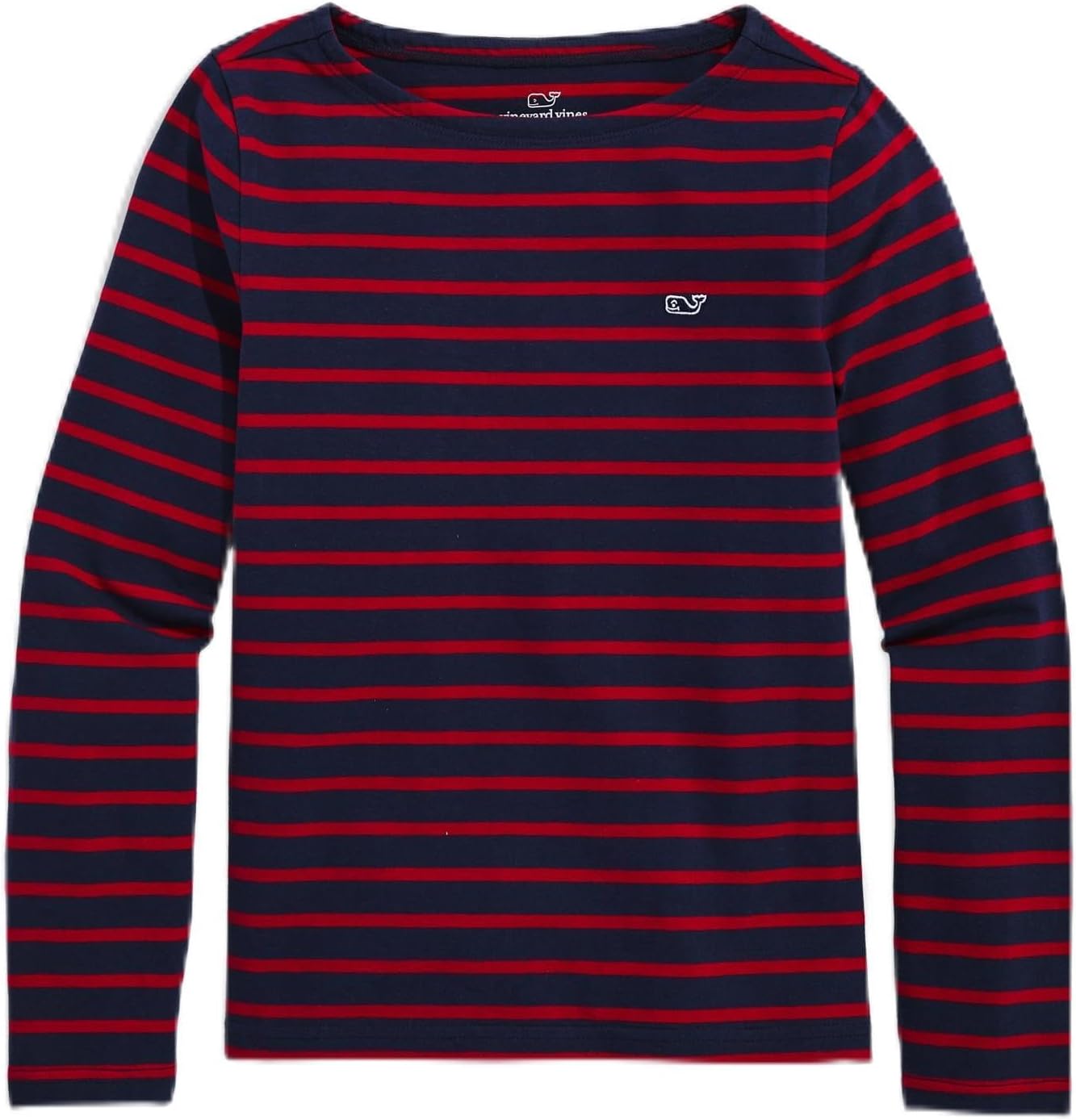 Vineyard Vines Girls' Girls' Jersey Boatneck Long-Sleeve Tee