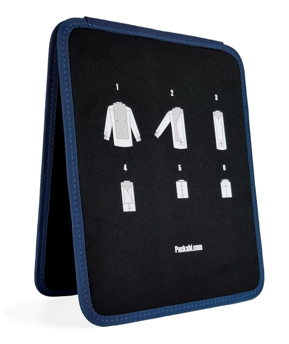 Packshi Shirt Carrier, Shirt Travel Case with Crease Free Shirt Folder, Gifts for Men, Shirt Travel Bag for Men Packing Shirt Bags