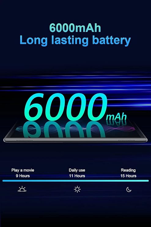 Android Tablet 2 in 1 with Keyboard Case Mouse Stylus, 10 inch Tablet Android 15 Tablets PC, 8GB RAM+32GB ROM Support 1TB Expandable, 6000mAh Battery 10.1 Tableta 2MP+8MP Dual Camera WiFi-6 Tablets
