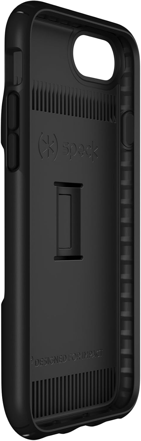 Speck Products Presidio Wallet iPhone SE (2022) Case| iPhone SE (2020)| iPhone 8| iPhone 7, Black/Black