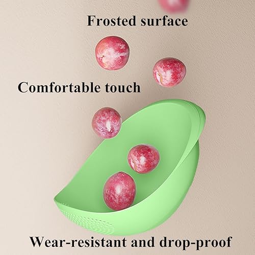 Miniatura 5 de NUOYIA Colador de 2 piezas, cuenco colador de arroz con escurridor en el lateral, drenaje rápido, colador para lavar frutas, verduras y frijoles,