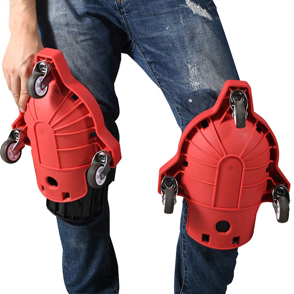 KneeBlades - Rodilleras enrollables, rodilleras con ruedas para el sitio de trabajo de construcción de trabajo