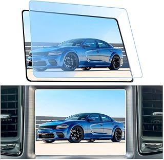 GFJNFG for 2011-2023 Dodge Charger Screen Protector 8.4 Inch Radio Display 2023 2022 2021 2020 Charger R/T GT SRT Hellcat Scat Pack Accessories HD Tempered Glass Anti Scratch Reduce Fingerprints