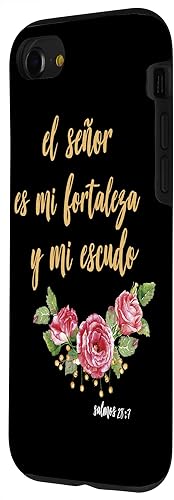 Miniatura 44 de Carcasa para iPhone 11 Salmos El Señor Es Mi Fortaleza Biblia Cristiana