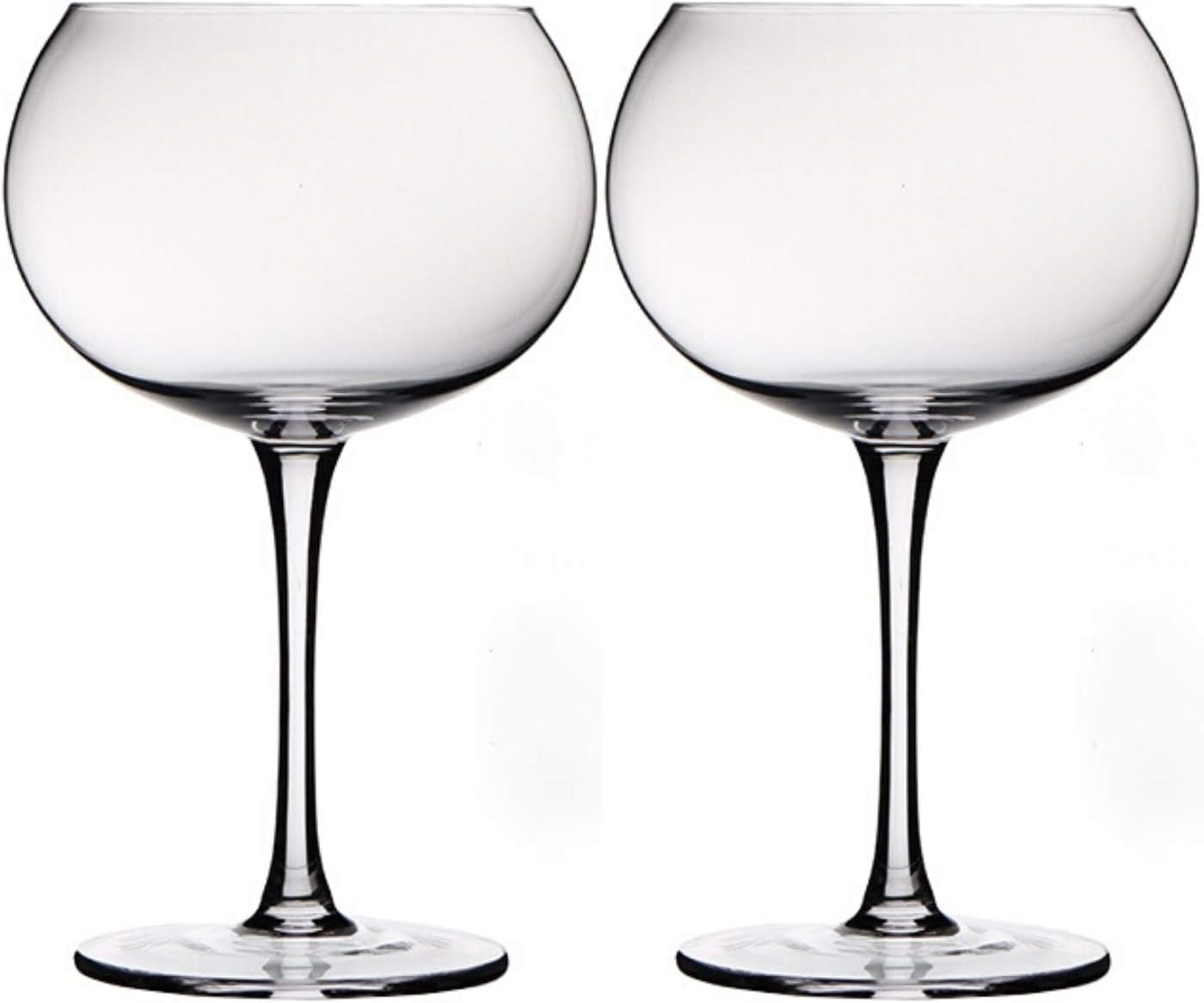 Hand Blown UnLeaded Crystal Red Wine Glasses Set Of 2