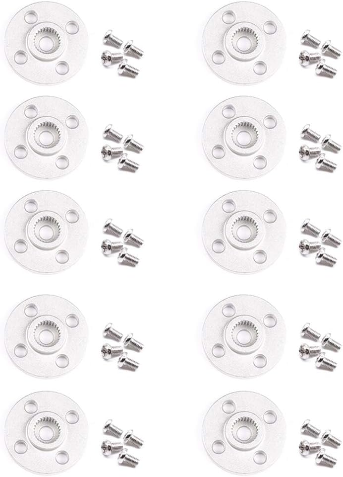 10 pcs Servo Arm Horn Metal Aluminum 25T Servo Dics for Standard Steering Gear Servo Motor MG995 MG996