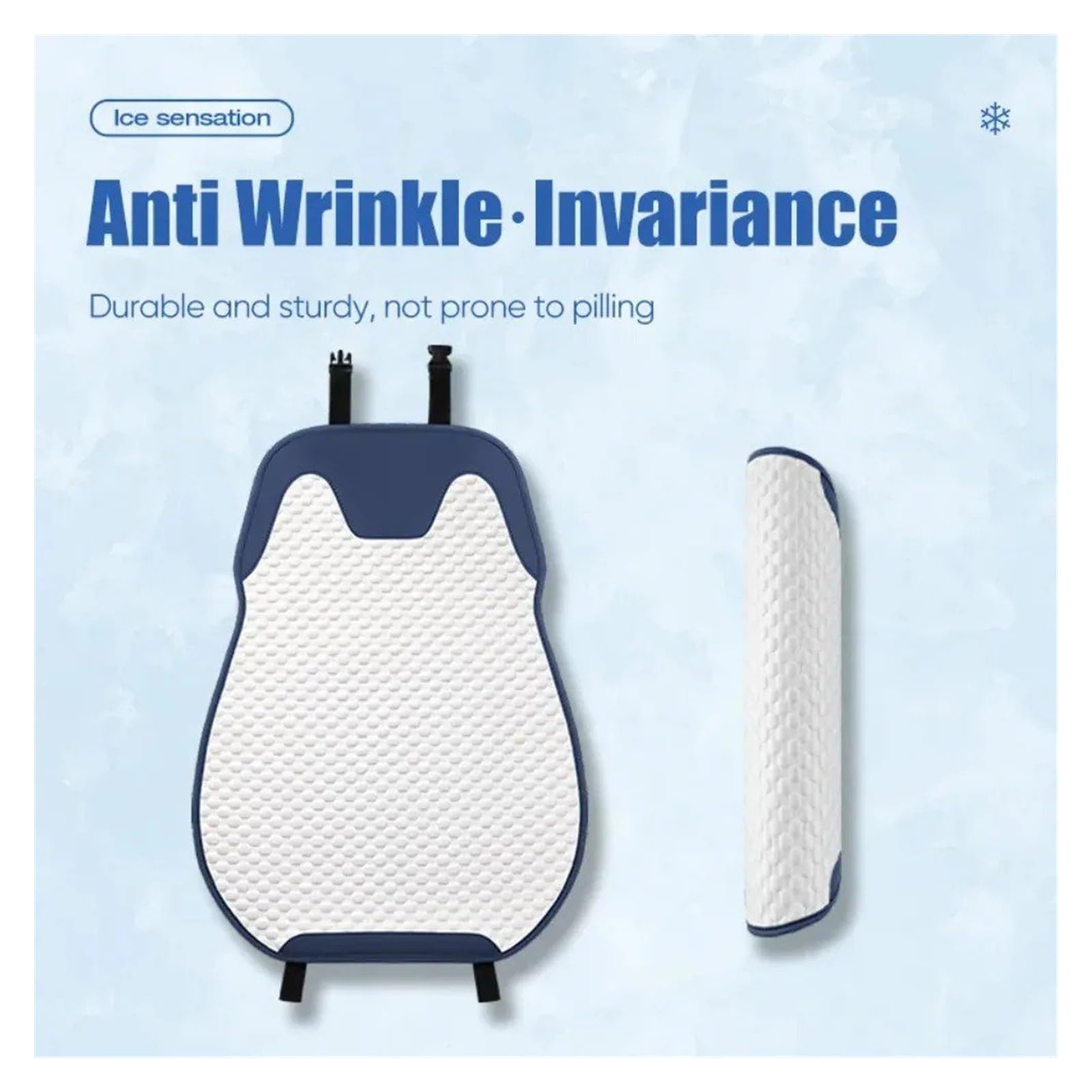 Funda Asiento Coche Seda Hielo Cojín Refrigeración Protector Universal para Silla Vehículo Ajuste Lavable para Las Cuatro Estaciones Cubre Universal