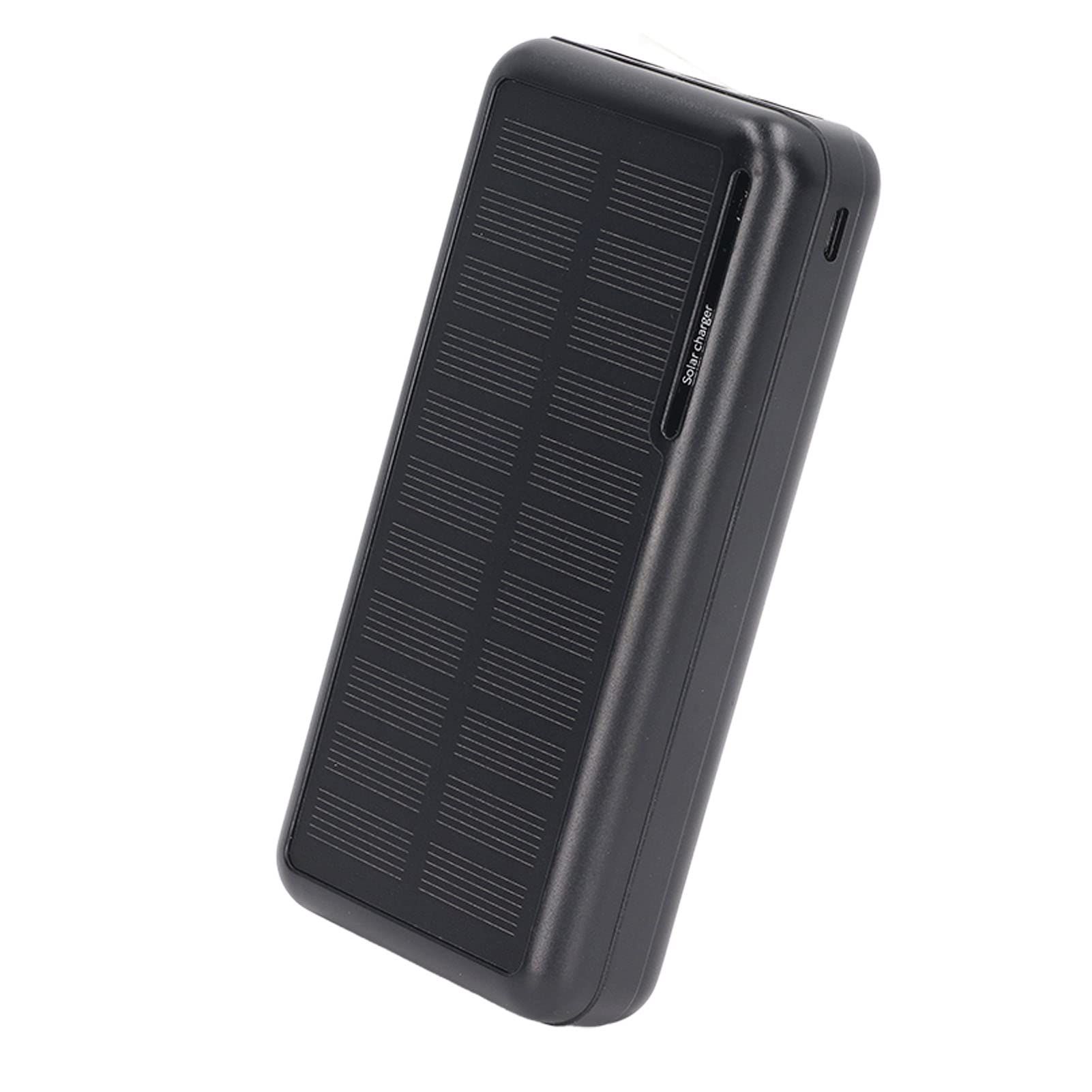 Batterie externe solaire 30 000 mAh Capacité double port USB portable pour camping randonnée