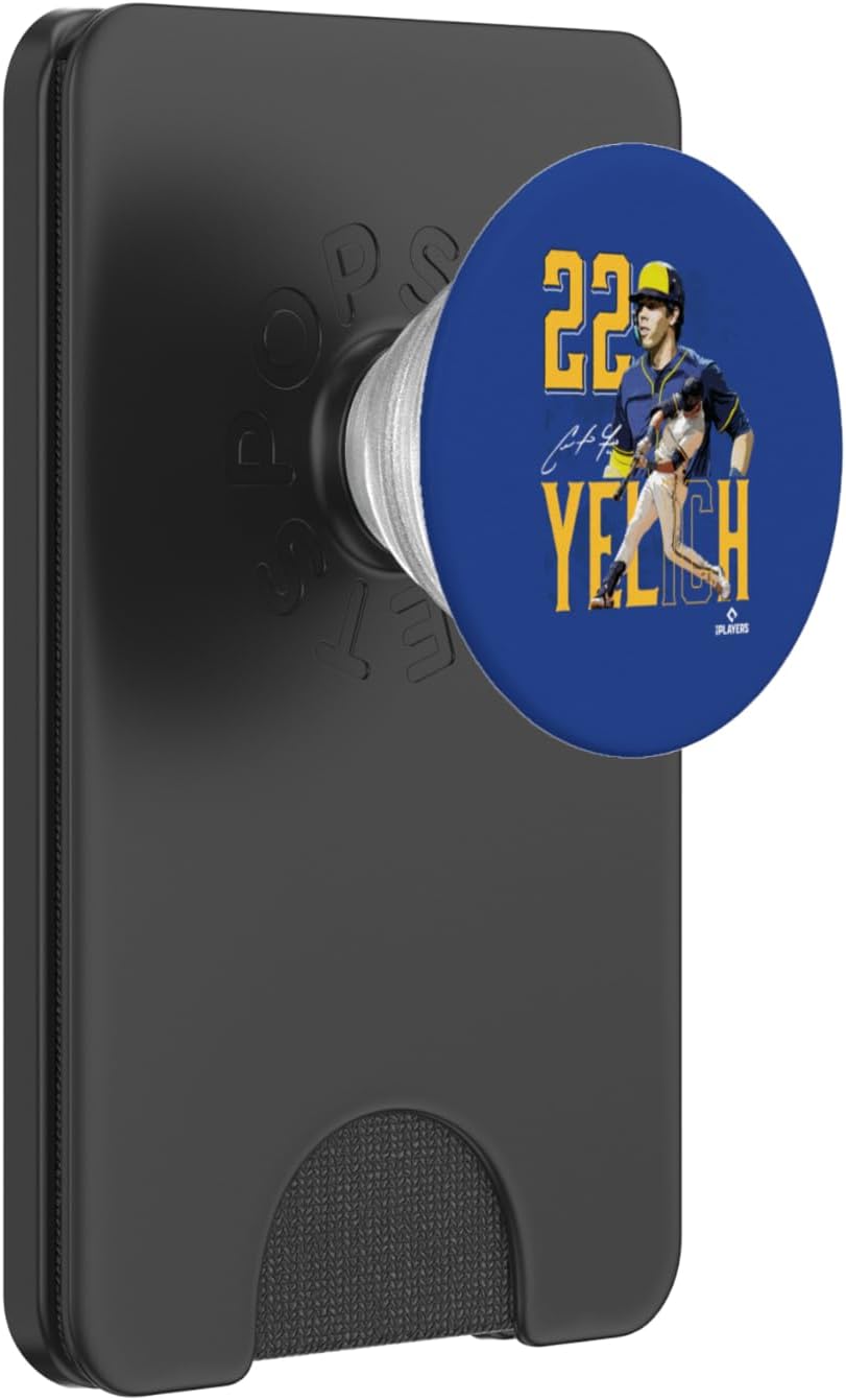 Christian Yelich | Milwaukee baseball | Players | MLBYCN3003 PopSockets Adhesive PopGrip