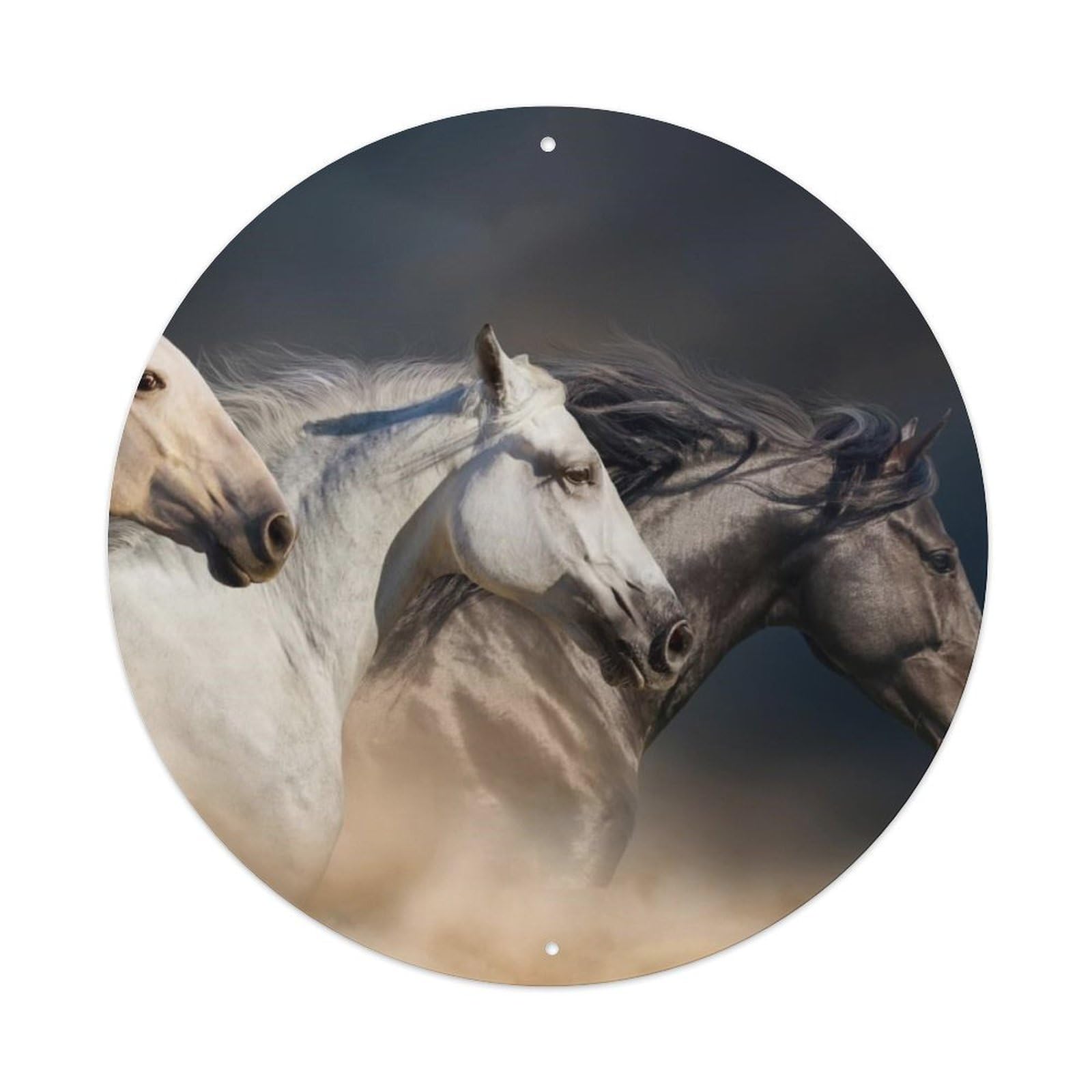 Galloping Horses Epic Power Animal Poster Metal Tin Sign