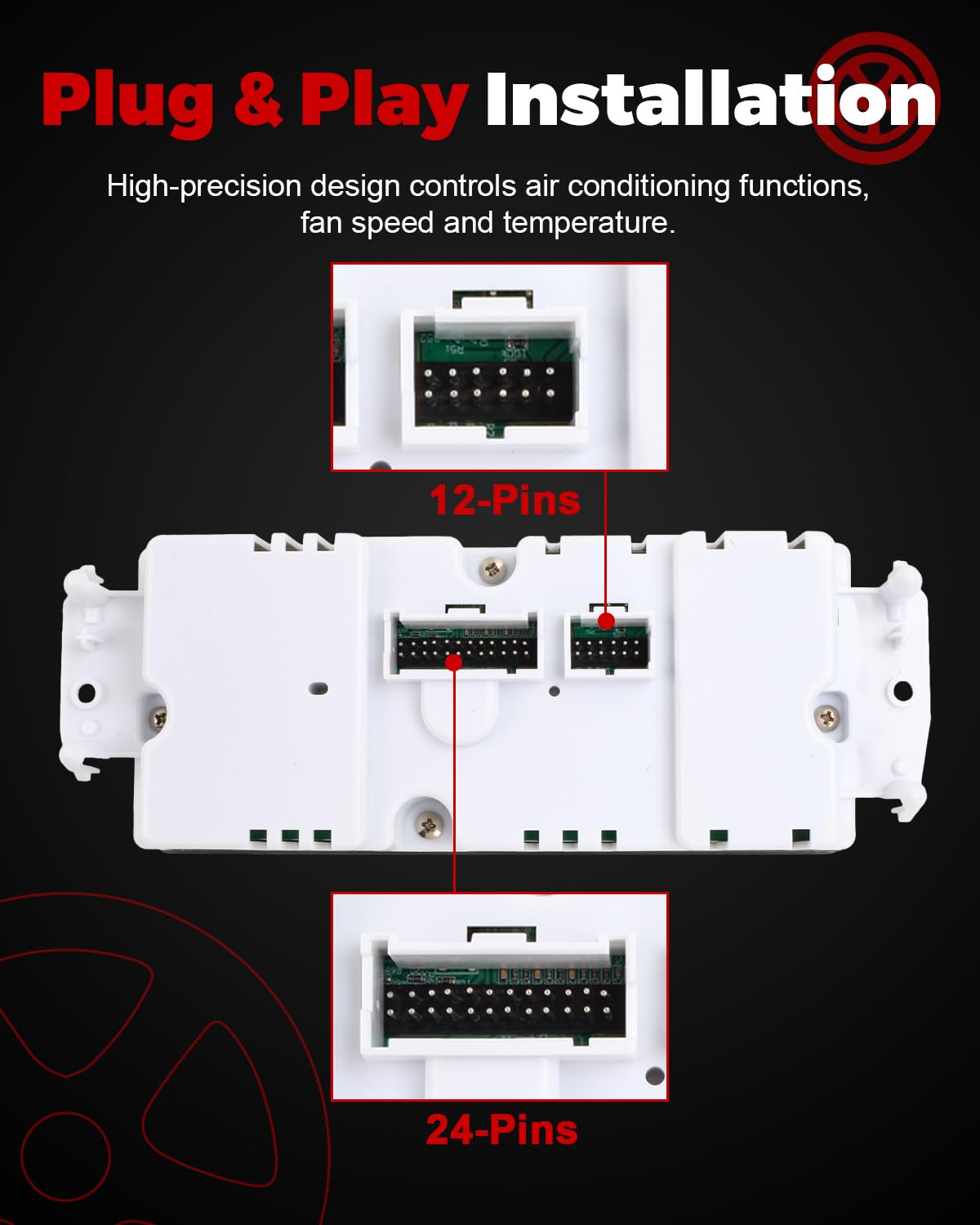 599-211XD Front A/C Heater Climate Control Module Panel Compatible with Silverado Sierra Tahoe Suburban Yukon Escalade Avalanche Replace 15832311 10367041