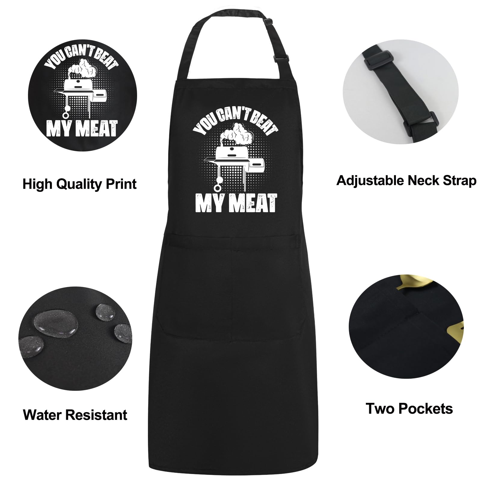 Delantales divertidos para hombres, chef, cocinar, barbacoa, parrilla, regalos de broma para hombres, papá, padre, marido, regalos de esposa para cumpleaños