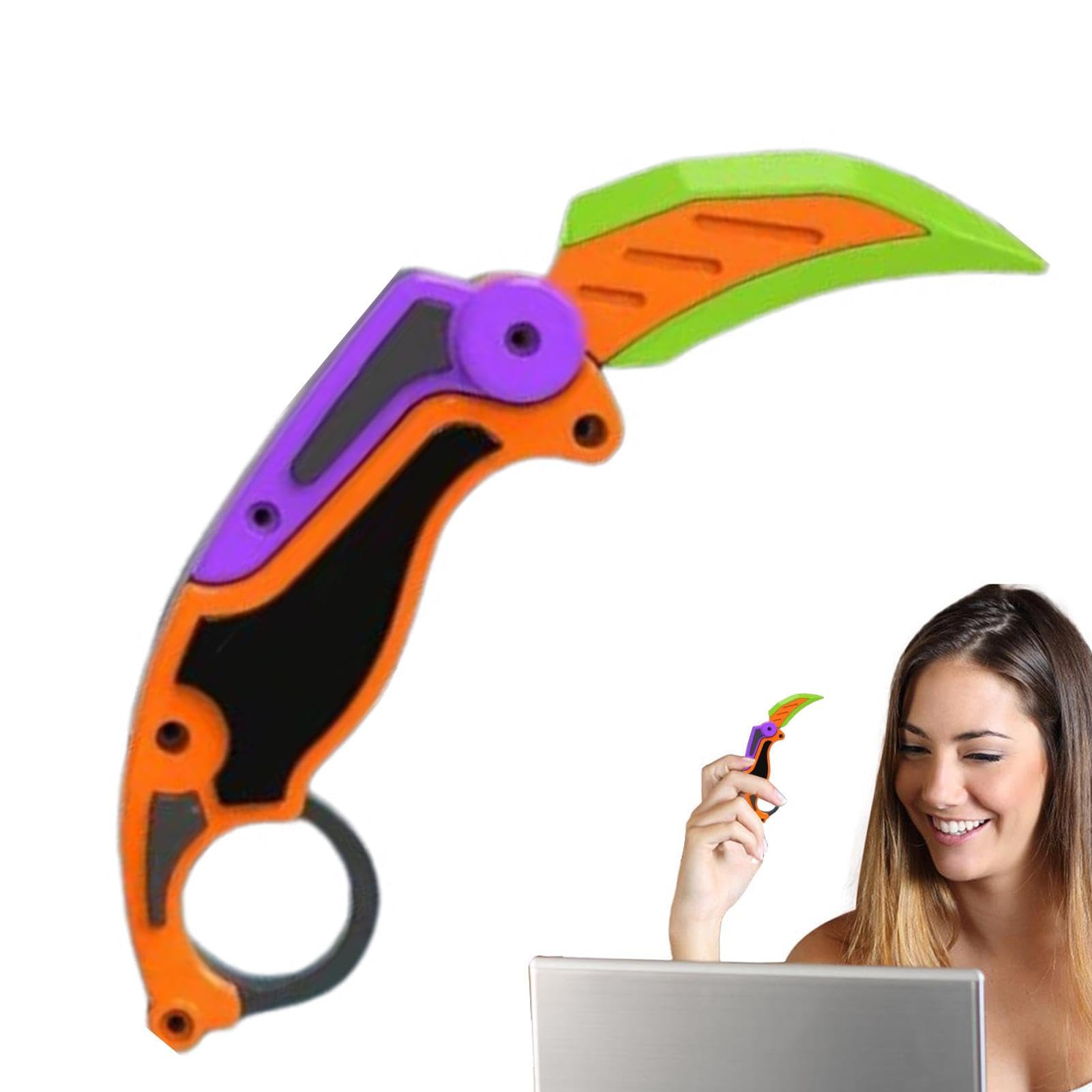 Amazon.co.jp: 【2023新版】格納式ナイフ 蝶爪ブレード 座立回転刃 偽