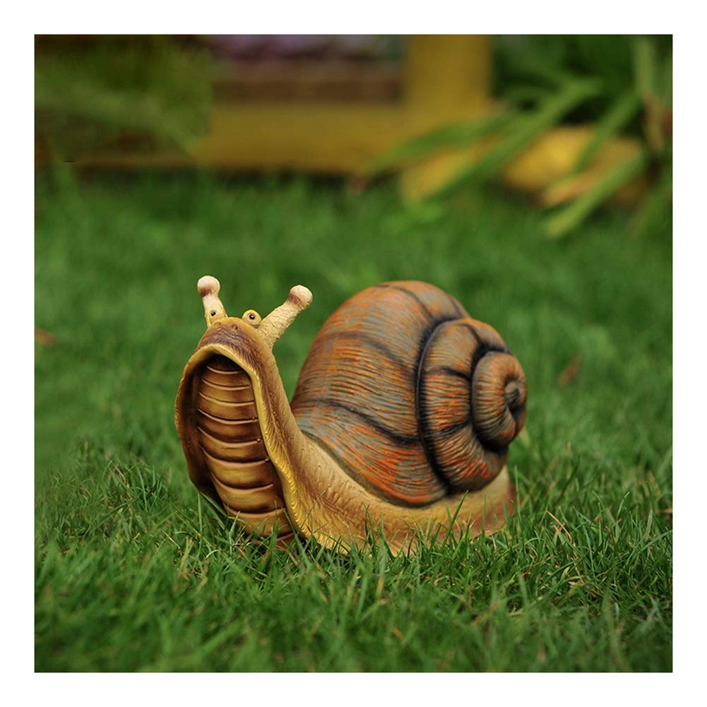 Décoration pastorale escargot pour statue extérieure et ornement de pelouse
