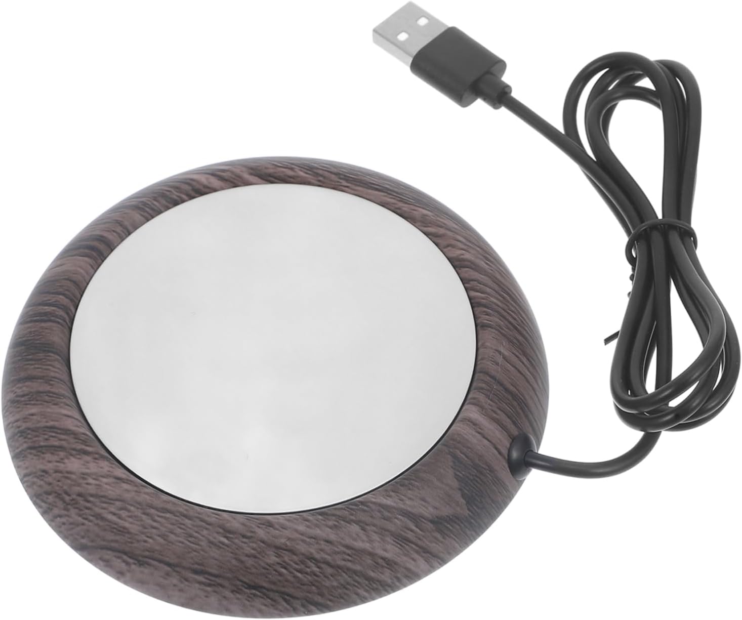 USB Mug Warmer Electric Beverage Heating Coaster Metal Cup Warmer for Coffee and Tea Portable Desk Heater Temperature Control for Home and Office Use