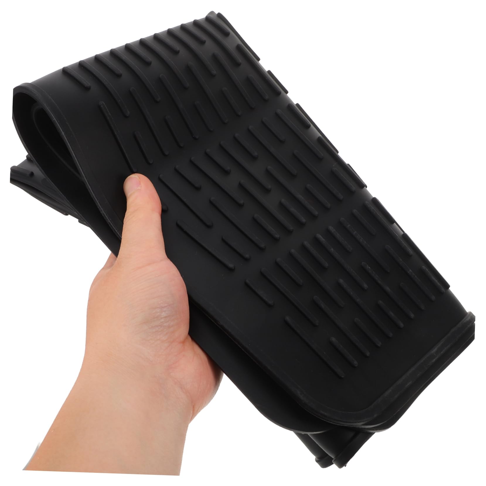 Tapete de Silicona para Cocina de Inducción 20x28 Pulgadas | Negro, Uso Doméstico, Resistente Temperatura E, Fácil de Limpiar y Guardar