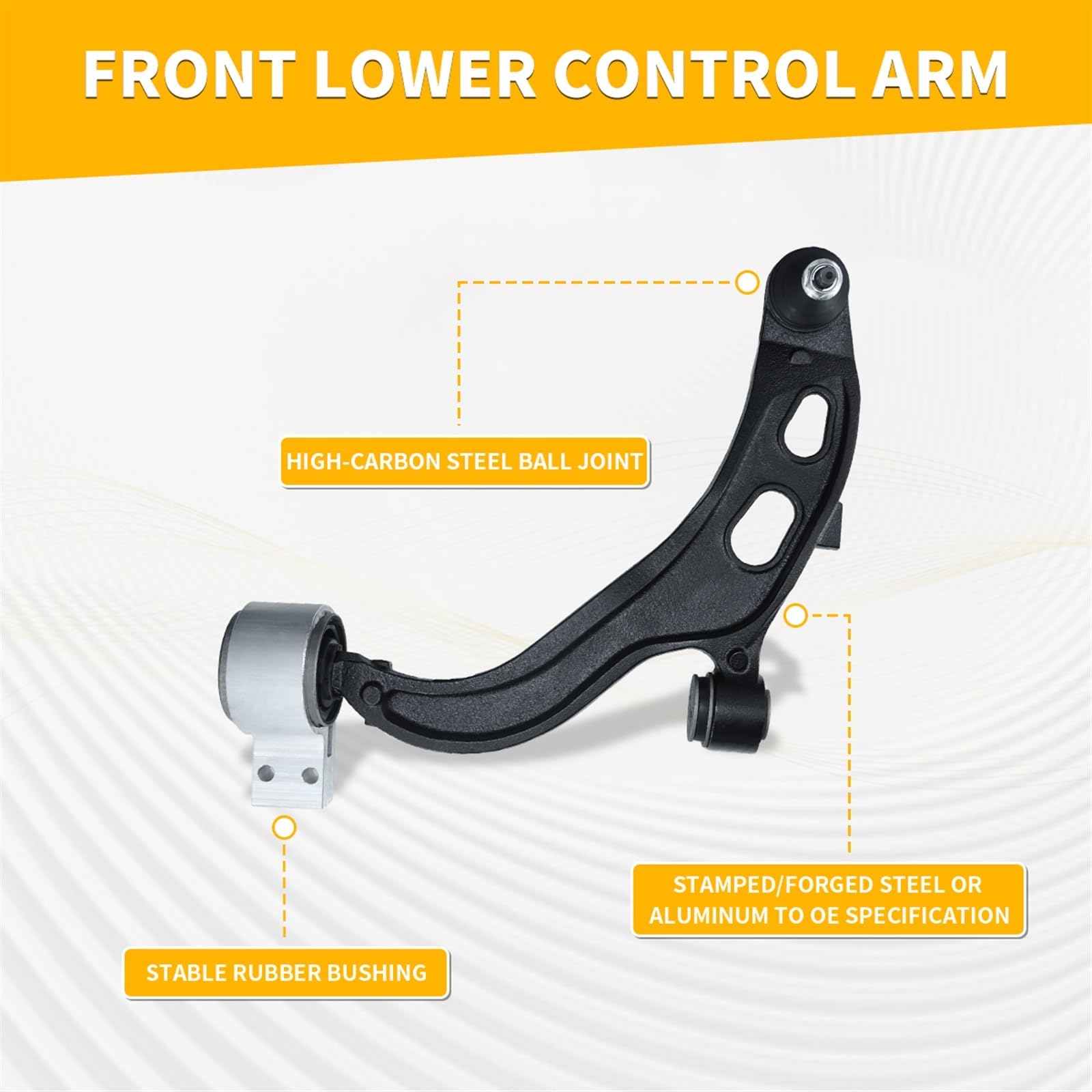 Bracci sospensioni Auto Compatibile con Ford per Taurus per Flex 2010 2011 2012 MCF2260 MCF2259 Kit Tirante di Controllo Inferiore della Sospensione Anteriore Esterno Ricambi Auto