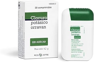 Food supplement that stimulates the secretion of saliva. POTASSIC CHLORIDE, 30 tablets Reig Jofre
