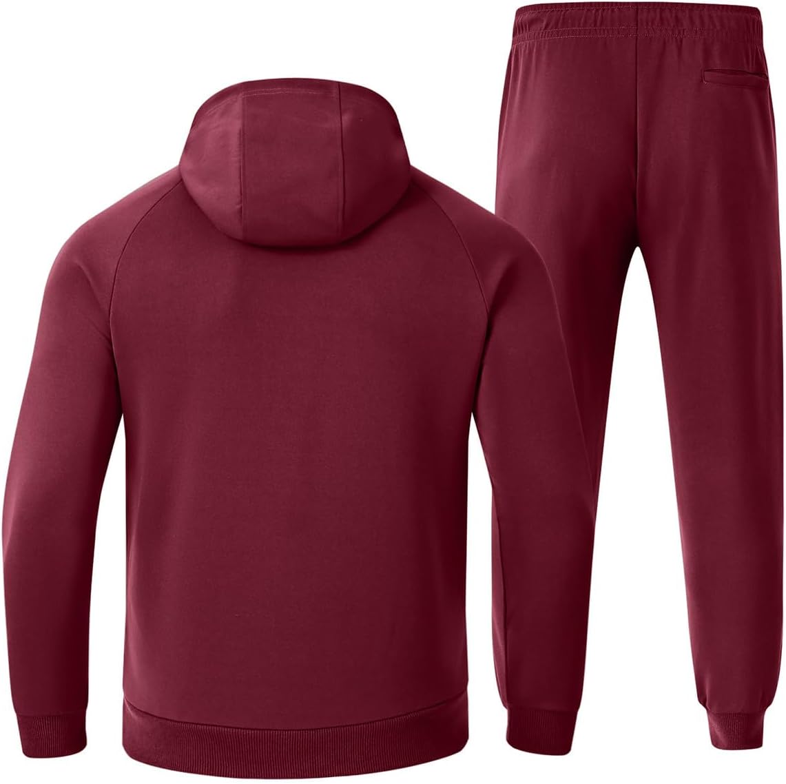 Rdruko Men's Sweat Track Suit Jogger Sweatsuits Tracksuits Workout Athletic Suit 2 Piece Set - Image 2