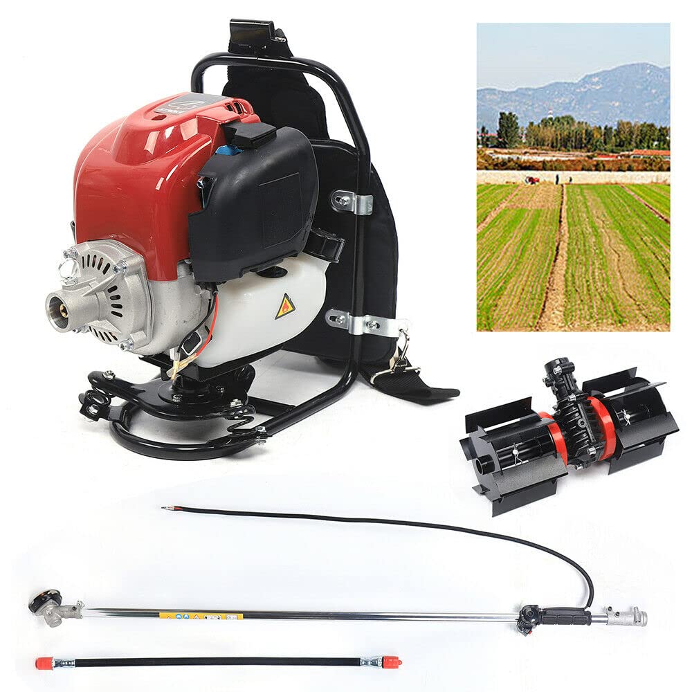 Desbrozadora de gasolina, 3 en 1 Multitool Trimmer 4 tiempos Profesional Traserable Desbrozadora Desbrozadora para Desbrozadora Desbrozadora para Desbrozadora para Deshierbe Cosecha Es