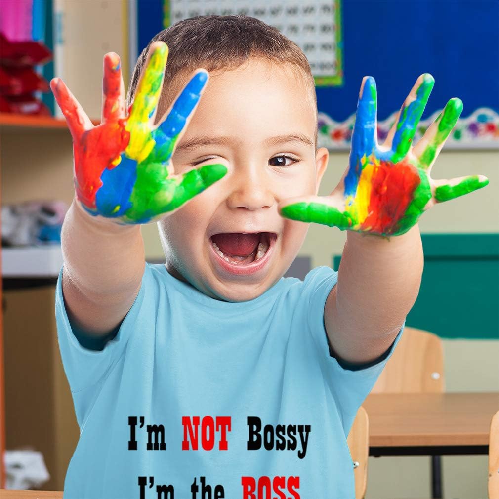Toddler T-Shirt Funny I'm Not Bossy I'm The Boss Style B Funny Humor Cotton I'm The Boss Boy & Girl Clothes Bossy Baby Funny Tee Lavender Design Only 3T