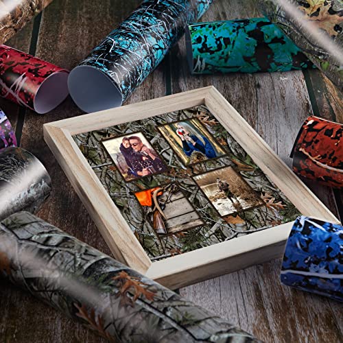 Tintnut Camo Permanent Vinyl - 10 Sheets 12"X10", Real Tree Permanent Adhesive Vinyl, Hunter Pattern Self Sticker Waterproof Vinyl Compatible With Cricut Or Silhouett #TOP6