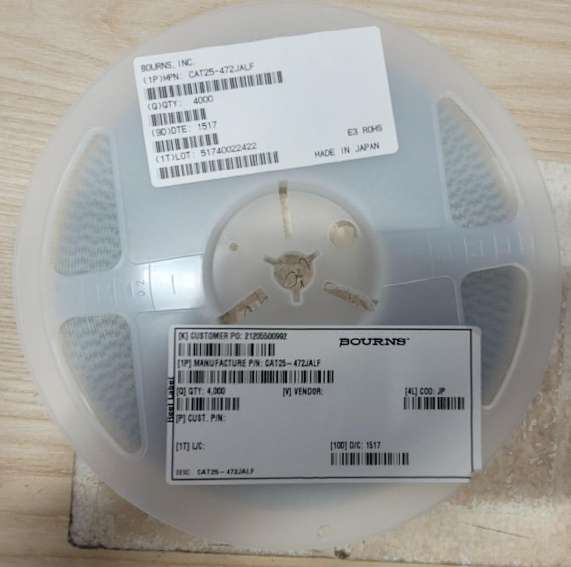 Generic (4000 PCS) CAT25-472JALF Compatible with BOURNS RES ARRAY 8 RES 4.7K OHM 160