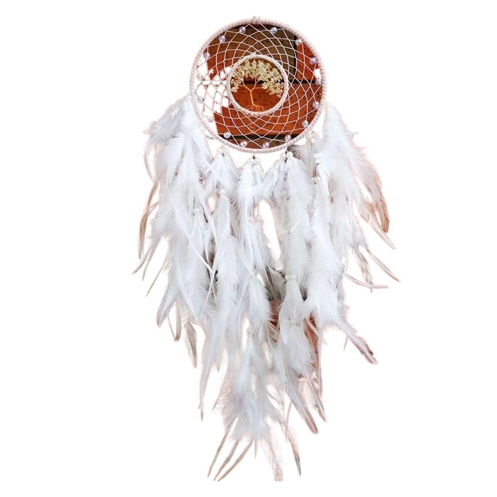 Dream Catcher Tree Of Life Wall Hanging Decor Wind Chimes Dreamcatcher Ornaments For Home Decoration For Bedrooms(Color3)