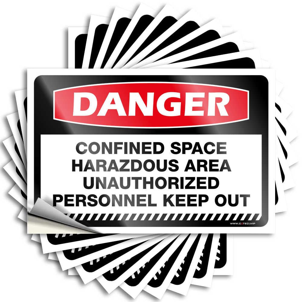 Decal Dorm Decorations Durable Vinyl - Danger Harazdous Area Unauthorized Personnel Keep Out Water for Girl Use(8X12CM)