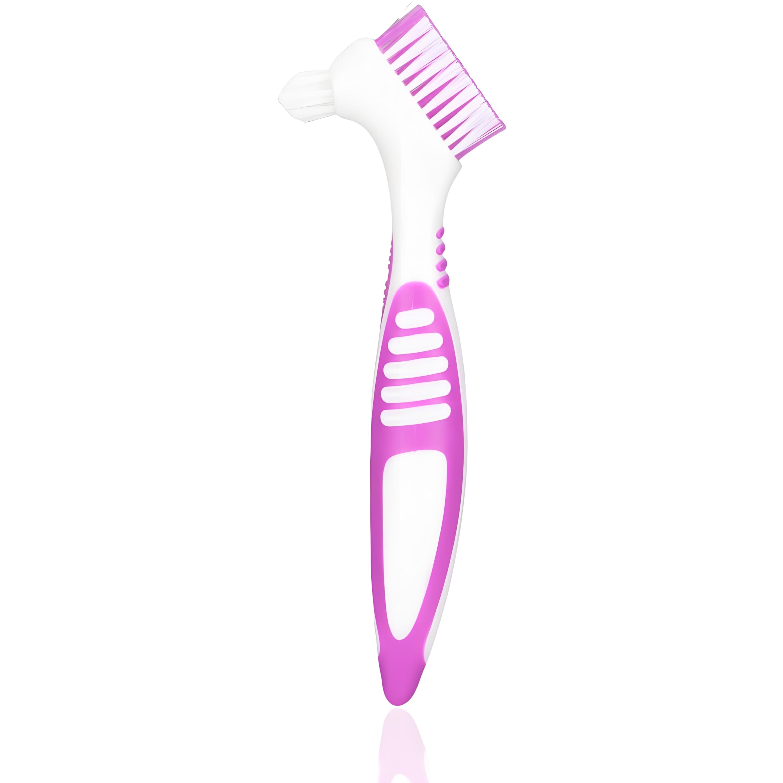 Denture Brush Denture Toothbrush Cleaning Brush with Multi-Layered,Portable Denture Double Sided Brush,Premium Denture Cleaner Set for Denture Care Denture Cleanser Tool-image-8