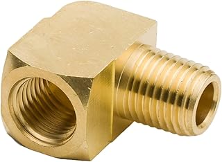 Zkenyao-Brass Connector Metal Brass Hose Fitting, 1/8