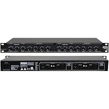 Audio Compressor with Noise Gate & Peak Limiting, 2 Channel High-Precision Processor, 1U Rackmount, XLR/TRS Inputs for Studio, Live, Streaming & Stage Engineering