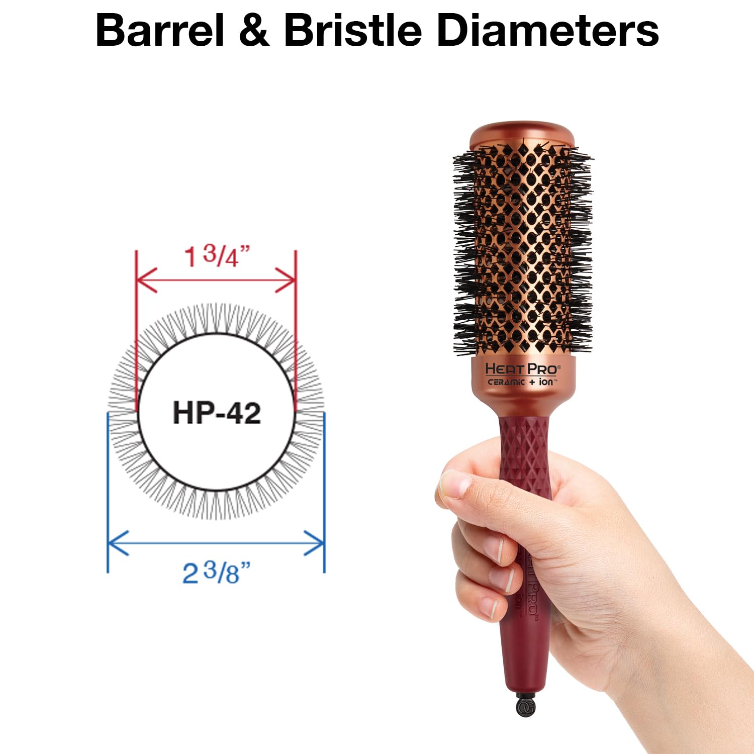 Olivia Garden HeatPro Round Thermal Hair Brush (not electrical)