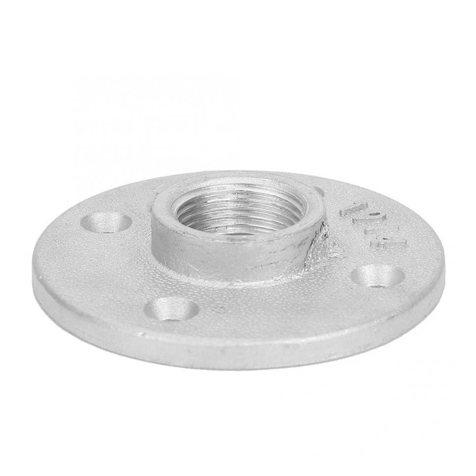 10 piezas de brida de hierro fundido plateado DN20 4 agujeros 3/4 ''accesorios de tubería de rosca británica