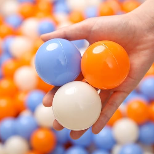 TRENDPLAY Bolas de plástico para pozos de bolas de 2.2 pulgadas, paquete de 50, 100, 200, 500 bolas huecas, perfectas para piscinas de bebés