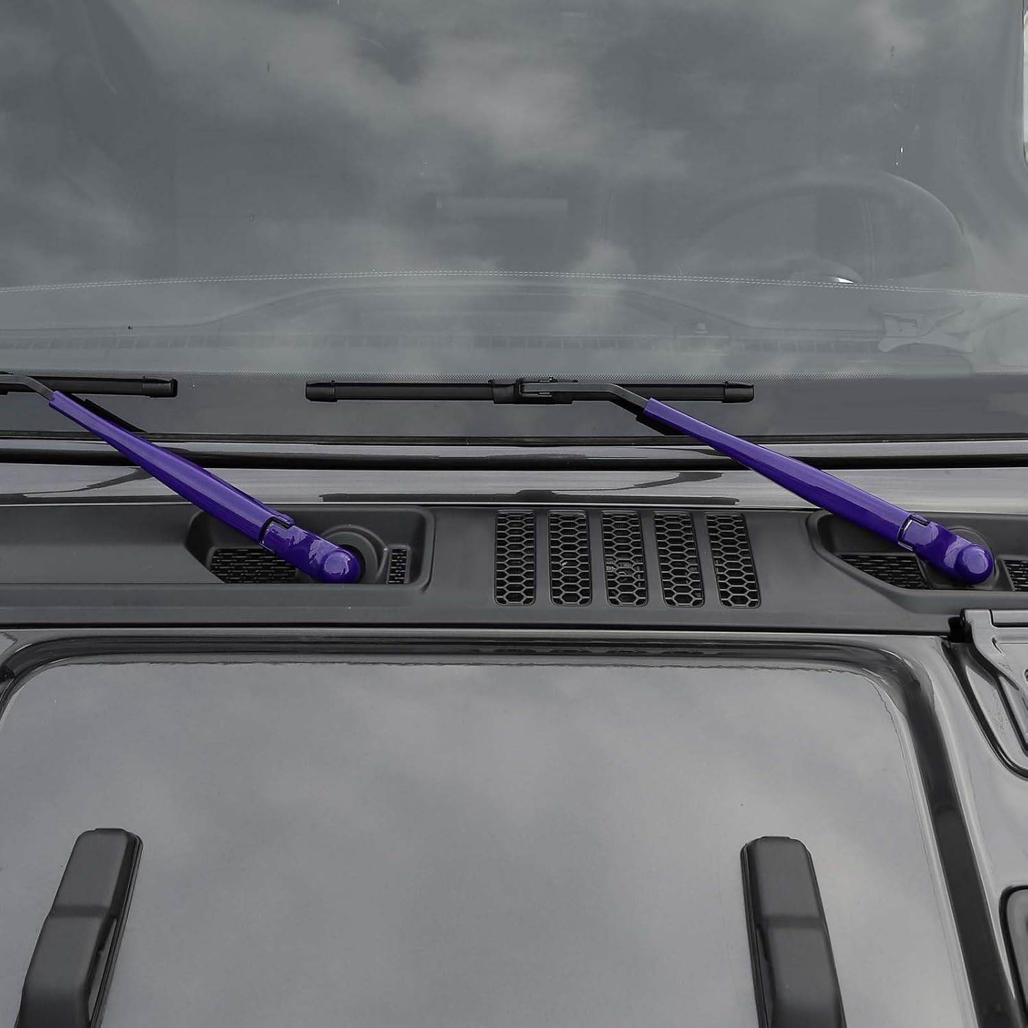 RT-TCZ for Jeep JL Windshield Wipers Arm Cover Trim Cowls for Jeep Wrangler JL Gladiator JT 2018 up Purple Exterior Accessories 2pcs