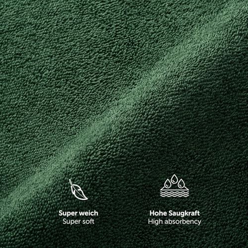 Blumtal Premium Frottier Gästehandtücher Set 12 teilig 100% Baumwolle - Oeko-TEX zertifiziertes Gästehandtuch 12x (30x30 cm) - Ultra… – Ansicht 5