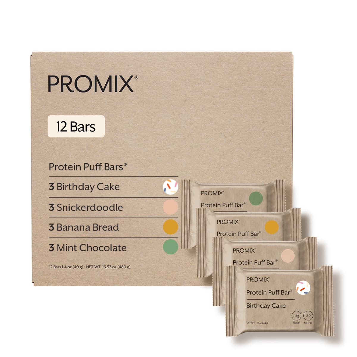 Promix Nutrition Protein Puff Bars, Chocolate Chip - 12 Pack — Amazon image 11