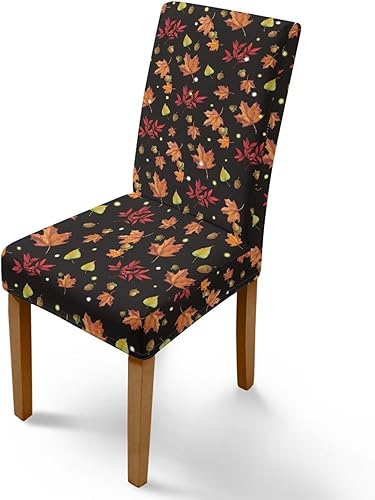 Miniatura 62 de Rnyleeg Fall Autumn Seat Covers for Dining Chairs Set of 4 Sunflower Themed Stretch Dining Chair Covers Soft Comfy Chair Slipcovers for Cocktail