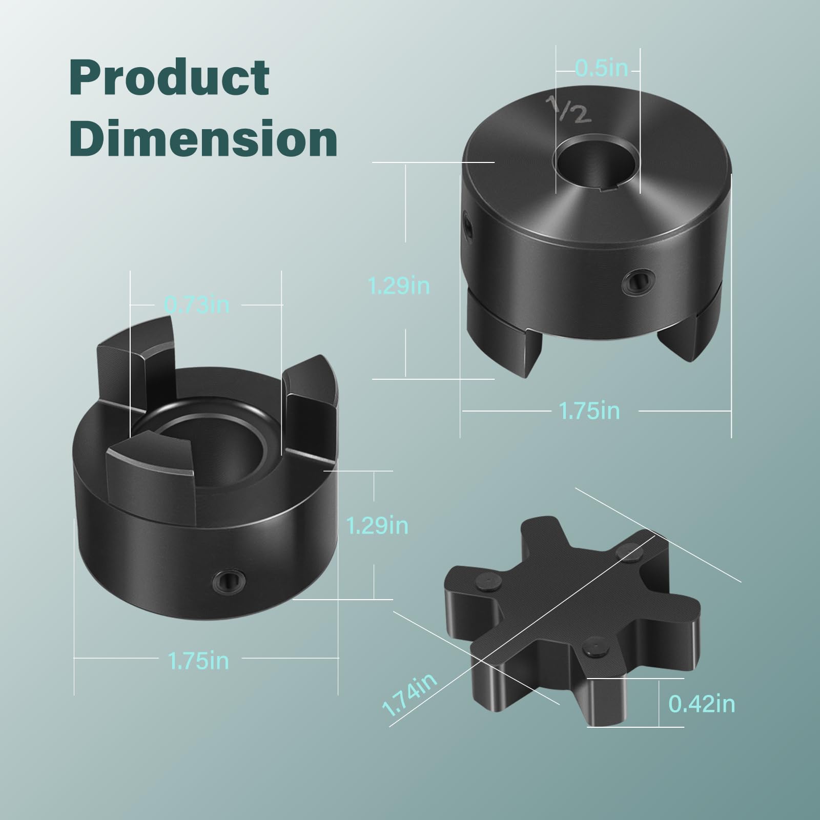 Flexible Coupling Set - Lovejoy, Martin, Browning -7 Flexible Coupling Set - Lovejoy, Martin, Browning -7