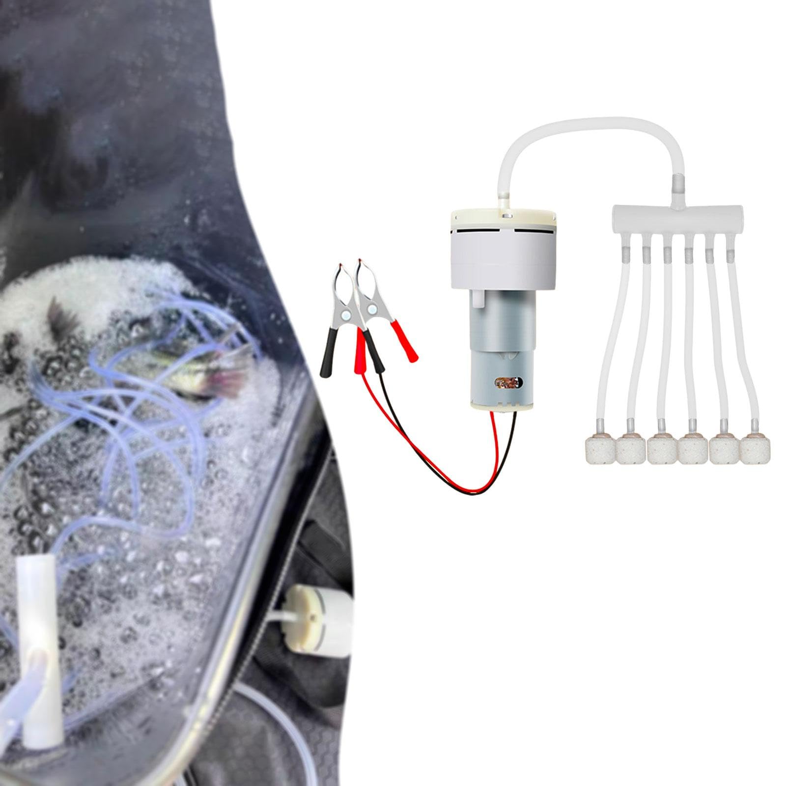 perfk Diffusore per Pompa d'Aria per Acquario Robusto con Accessori, ossigenazione, Multiuso, Portatile, Pratico, aeratore per Acquario, Silenzioso, Stile 4